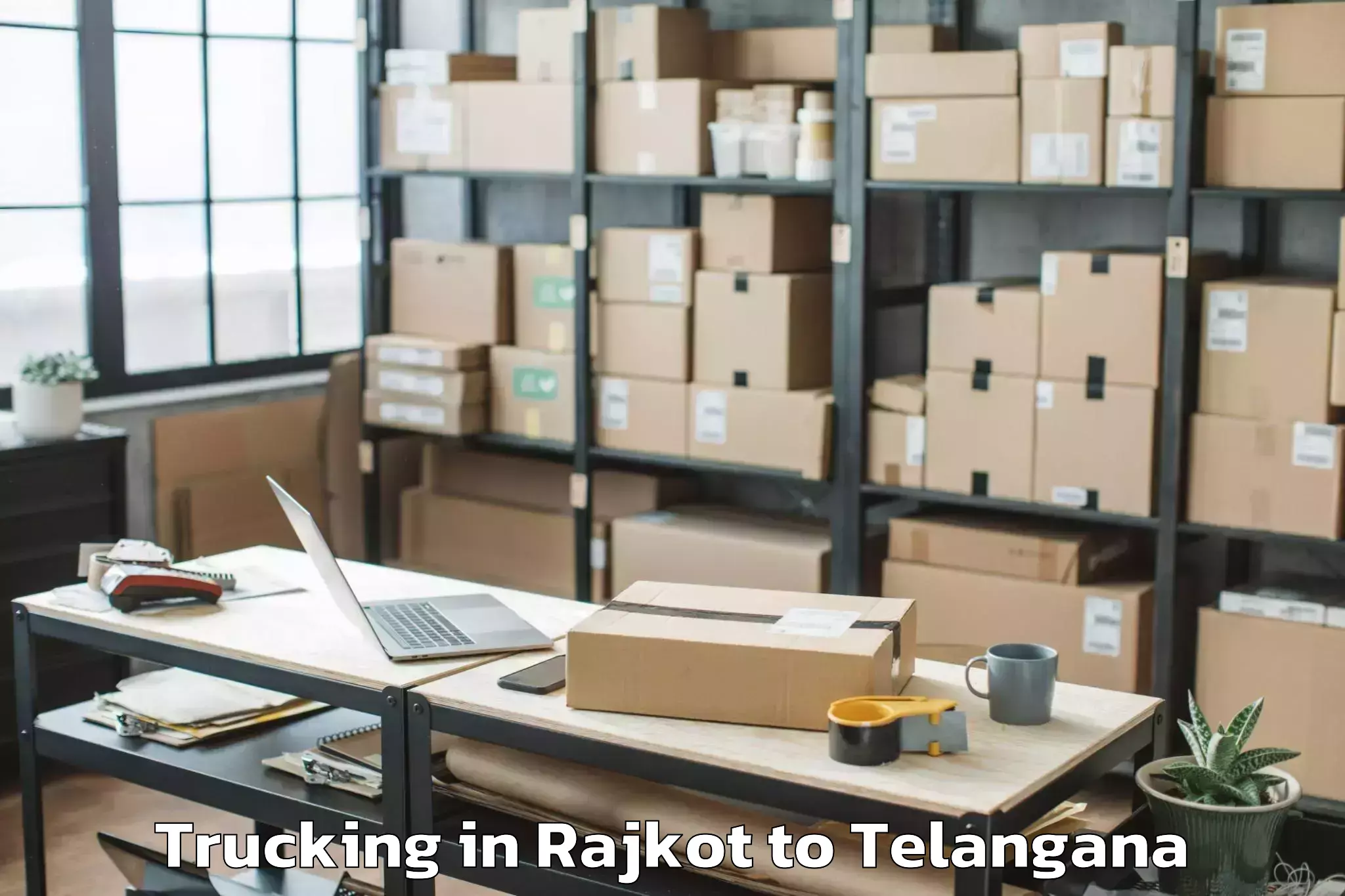 Efficient Rajkot to Suriapet Trucking